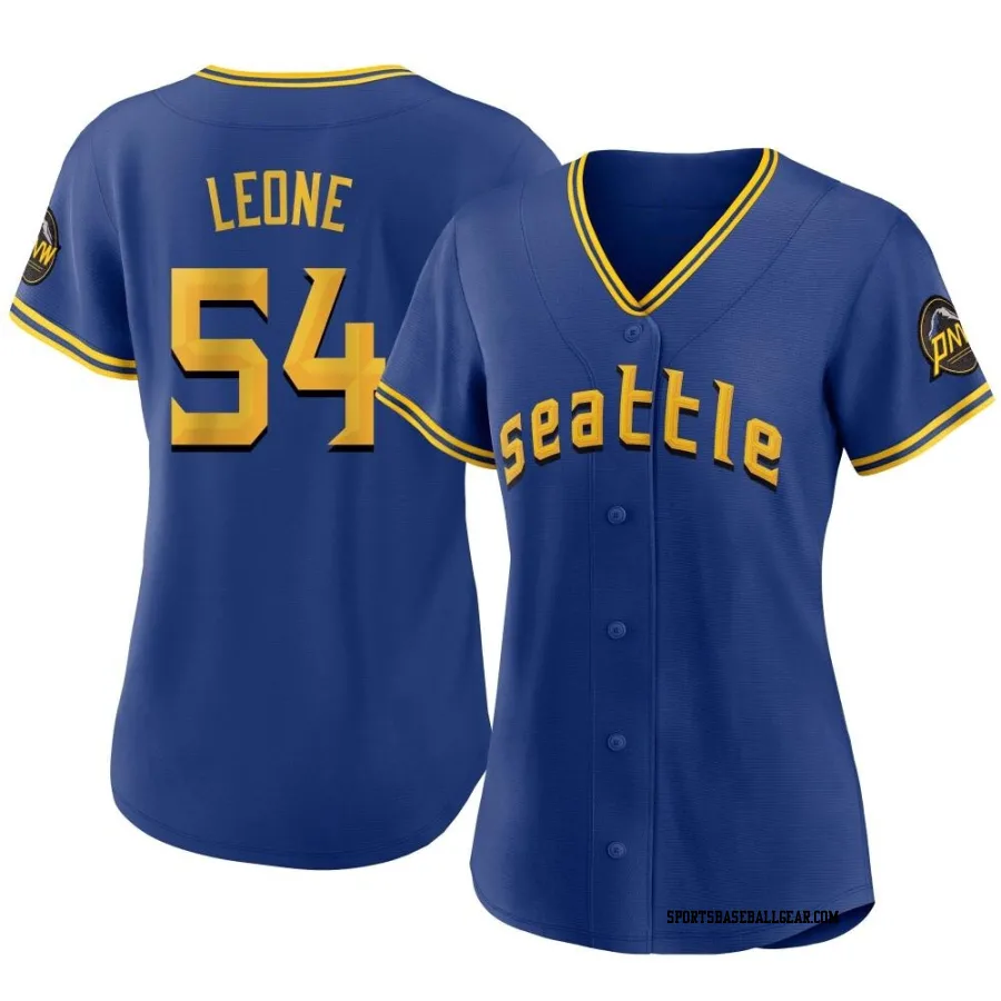 Dominic Leone Women's Seattle Mariners Royal Replica 2023 City Connect Jersey