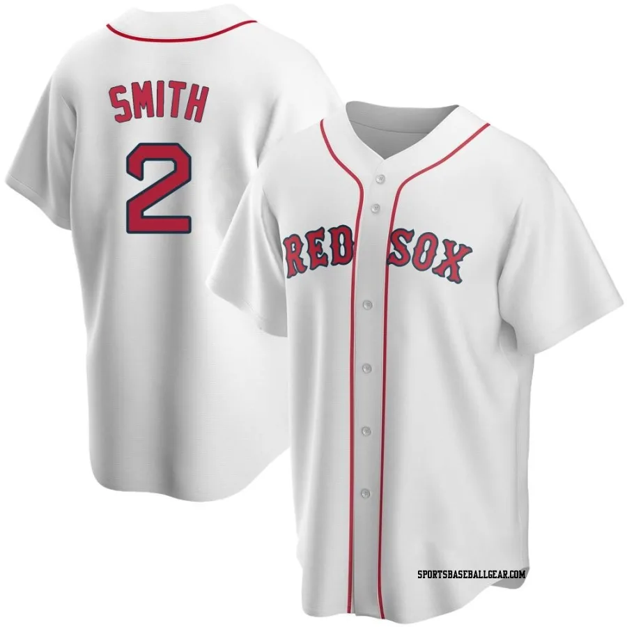 Dominic Smith Men's Boston Red Sox White Replica Home Jersey