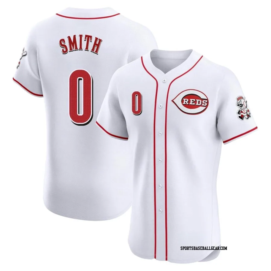 Dominic Smith Men's Cincinnati Reds White Elite Home Jersey