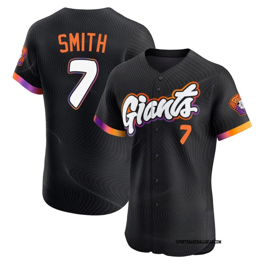 Dominic Smith Men's San Francisco Giants Anthracite Elite 2025 City Connect Jersey
