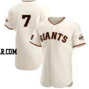 Dominic Smith Men's San Francisco Giants Cream Authentic Home Jersey