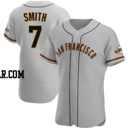 Dominic Smith Men's San Francisco Giants Gray Authentic Road Jersey