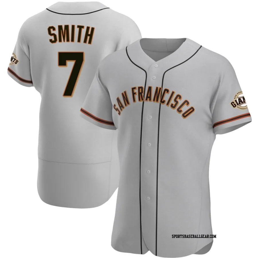 Dominic Smith Men's San Francisco Giants Gray Authentic Road Jersey
