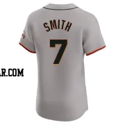 Dominic Smith Men's San Francisco Giants Gray Elite Road Jersey