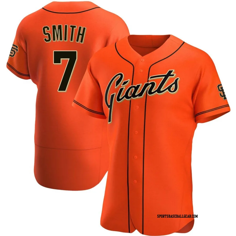 Dominic Smith Men's San Francisco Giants Orange Authentic Alternate Jersey