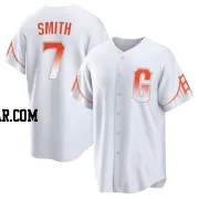 Dominic Smith Men's San Francisco Giants White Replica 2021 City Connect Jersey