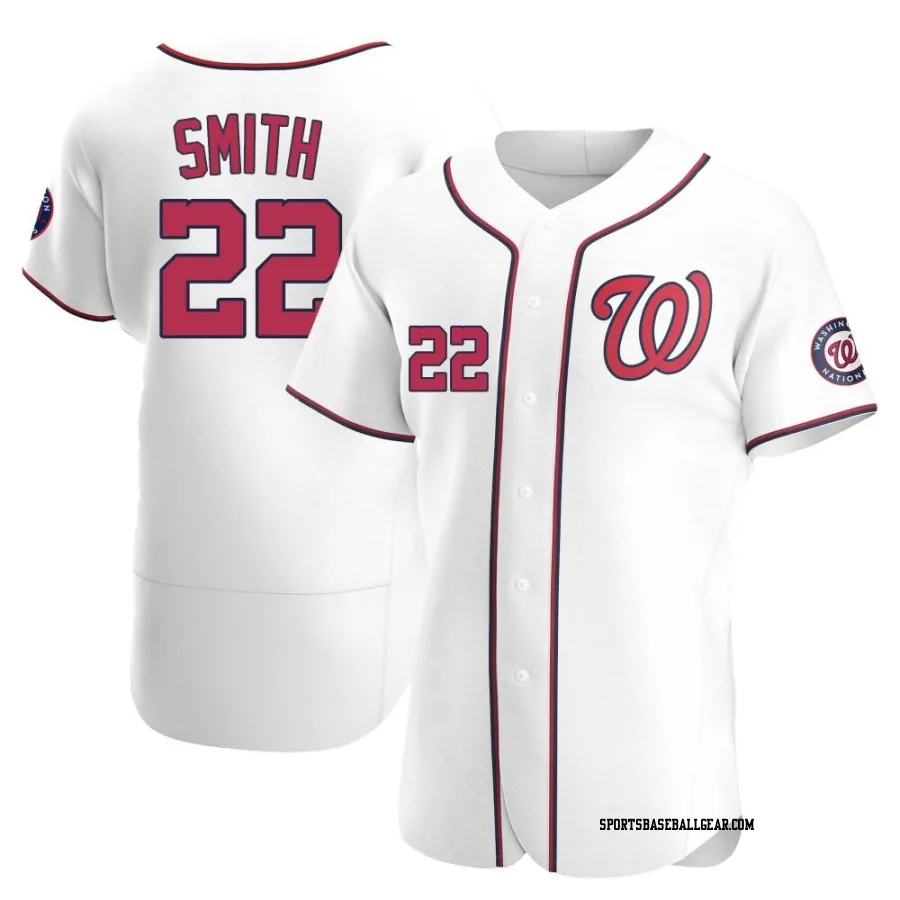 Dominic Smith Men's Washington Nationals White Authentic Home Jersey