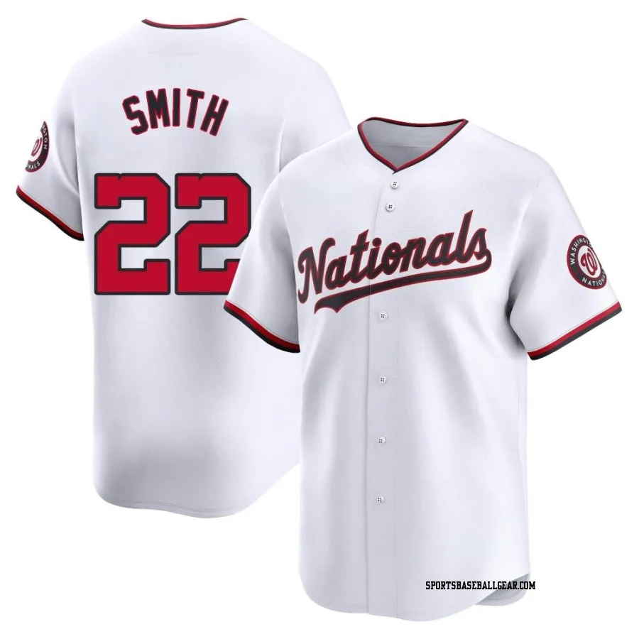 Dominic Smith Men's Washington Nationals White Limited Home Jersey