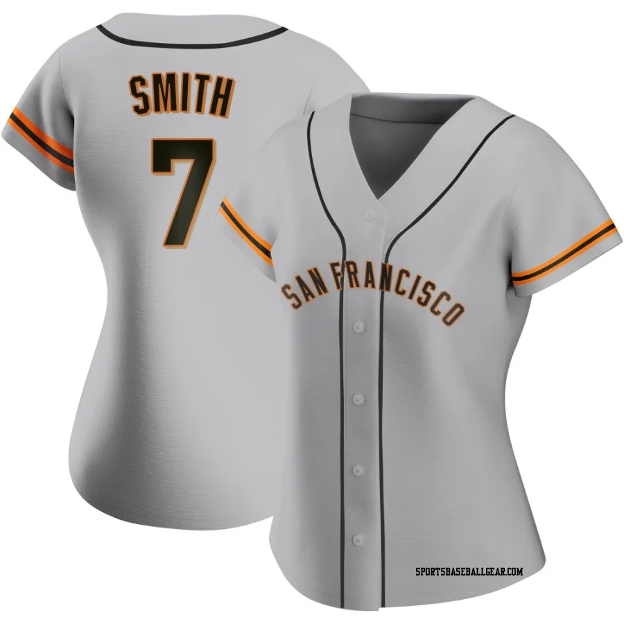 Dominic Smith Women's San Francisco Giants Gray Authentic Road Jersey