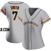 Dominic Smith Women's San Francisco Giants Gray Replica Road Jersey