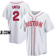 Dominic Smith Youth Boston Red Sox White Replica 2021 Patriots' Day Jersey