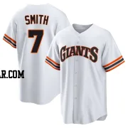 Dominic Smith Youth San Francisco Giants White Limited Throwback Cooperstown Collection Jersey