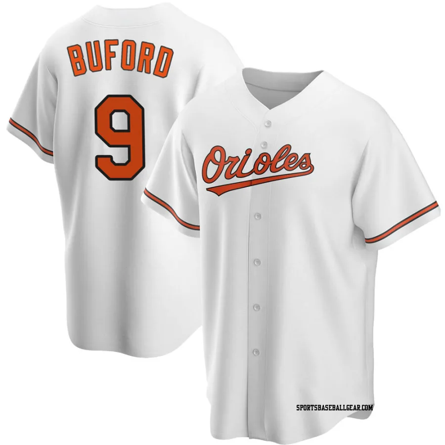 Don Buford Youth Baltimore Orioles White Replica Home Jersey