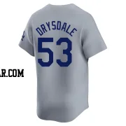 Don Drysdale Men's Los Angeles Dodgers Gray Limited Away Jersey
