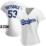 Don Drysdale Women's Los Angeles Dodgers White Authentic Home Jersey