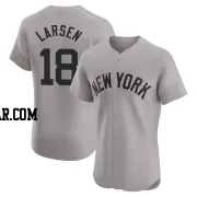 Don Larsen Men's New York Yankees Gray Elite Road Jersey