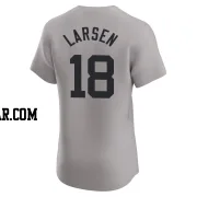 Don Larsen Men's New York Yankees Gray Elite Road Jersey