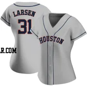 Don Larsen Women's Houston Astros Gray Replica Road 2020 Jersey