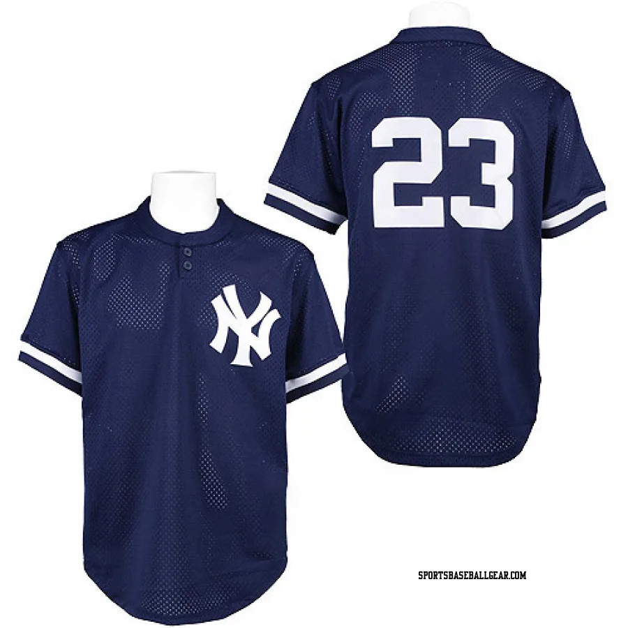 Don Mattingly Men's New York Yankees Blue Authentic 1995 Throwback Jersey