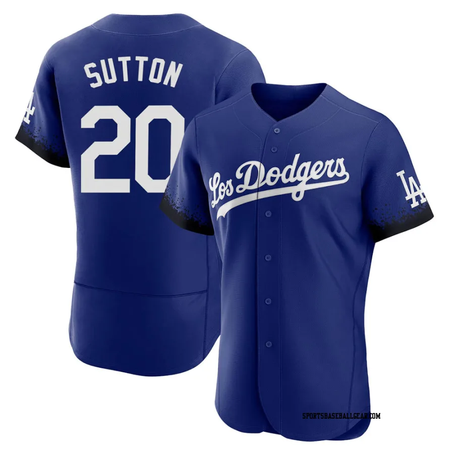 Don Sutton Men's Los Angeles Dodgers Royal Authentic 2021 City Connect Jersey