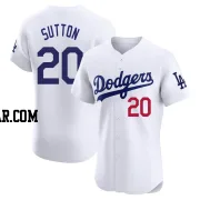 Don Sutton Men's Los Angeles Dodgers White Elite Home Jersey