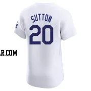 Don Sutton Men's Los Angeles Dodgers White Elite Home Jersey