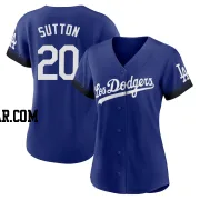 Don Sutton Women's Los Angeles Dodgers Royal Authentic 2021 City Connect Jersey