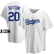 Don Sutton Youth Los Angeles Dodgers White Replica Home Jersey