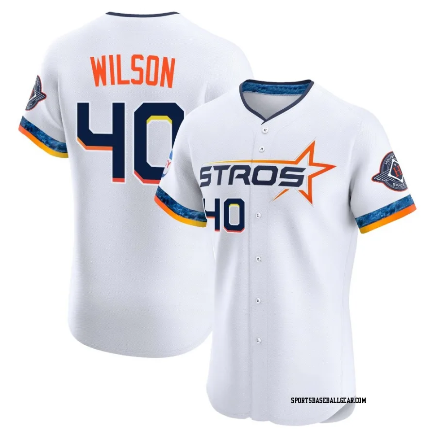 Don Wilson Men's Houston Astros White Elite 2025 City Connect Jersey