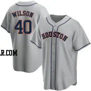 Don Wilson Youth Houston Astros Gray Replica Road Jersey