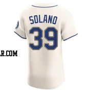 Donovan Solano Men's Seattle Mariners Cream Elite Alternate Jersey
