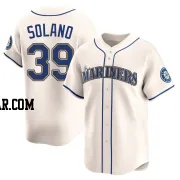 Donovan Solano Men's Seattle Mariners Cream Limited Alternate Jersey
