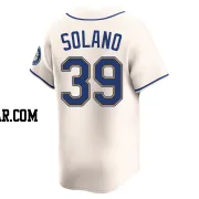 Donovan Solano Men's Seattle Mariners Cream Limited Alternate Jersey