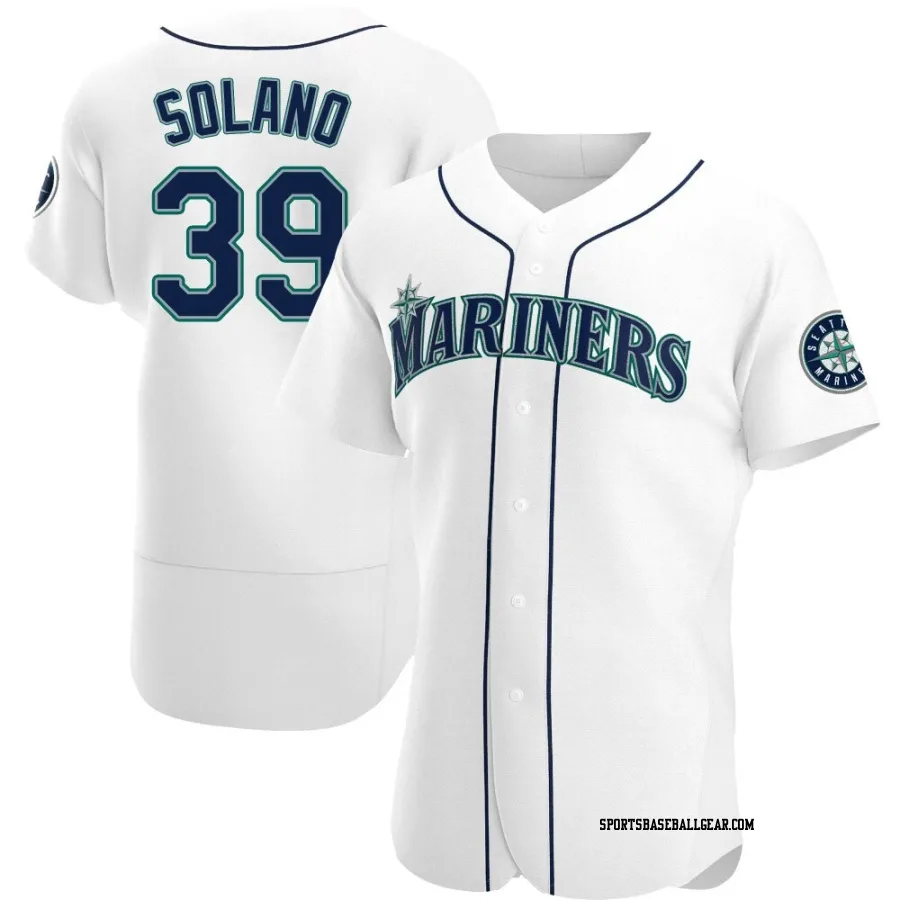 Donovan Solano Men's Seattle Mariners White Authentic Home Jersey