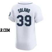 Donovan Solano Men's Seattle Mariners White Elite Home Jersey
