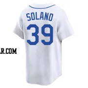 Donovan Solano Men's Seattle Mariners White Limited Throwback Cooperstown Collection Jersey