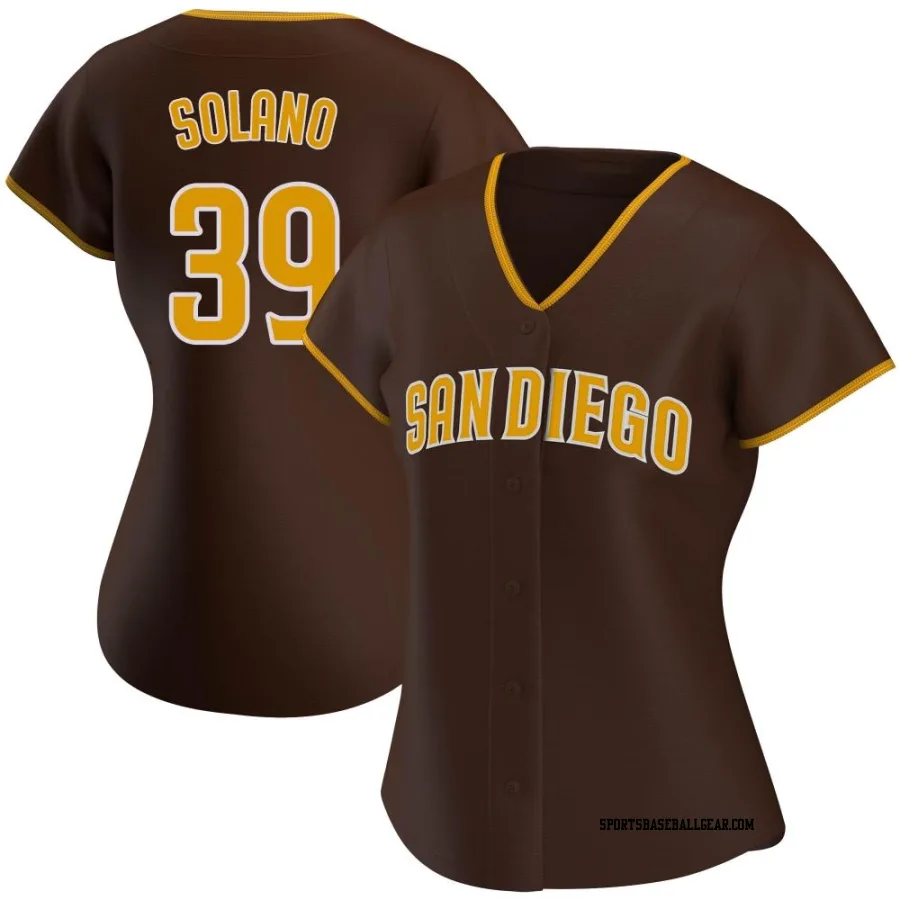Donovan Solano Women's San Diego Padres Brown Replica Road Jersey