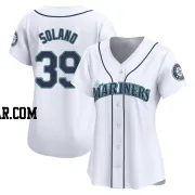 Donovan Solano Women's Seattle Mariners White Limited Home Jersey