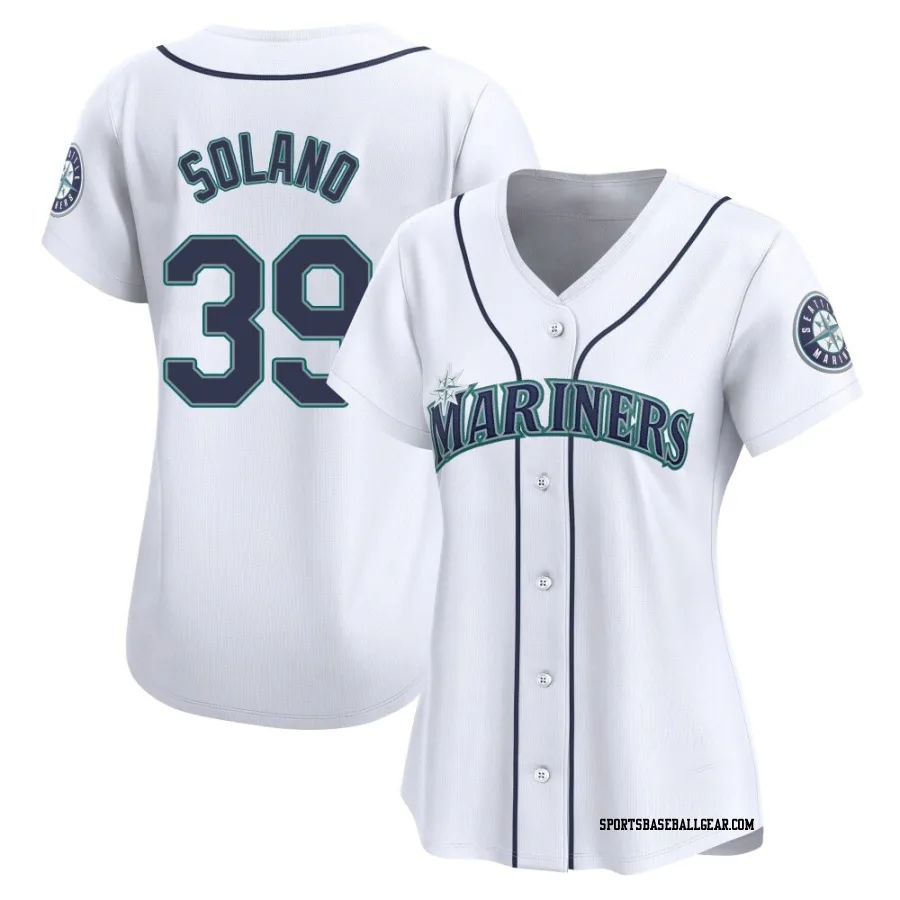 Donovan Solano Women's Seattle Mariners White Limited Home Jersey