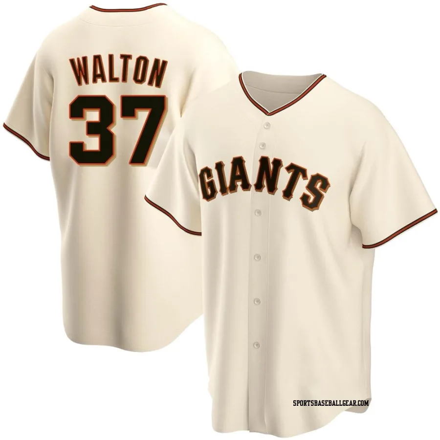 Donovan Walton Men's San Francisco Giants Cream Replica Home Jersey