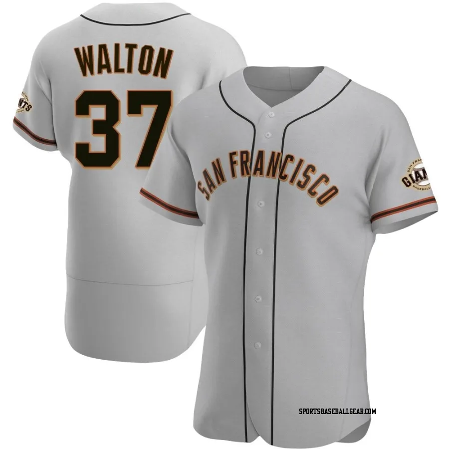 Donovan Walton Men's San Francisco Giants Gray Authentic Road Jersey