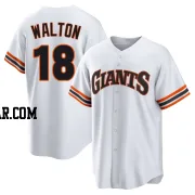 Donovan Walton Youth San Francisco Giants White Limited Throwback Cooperstown Collection Jersey