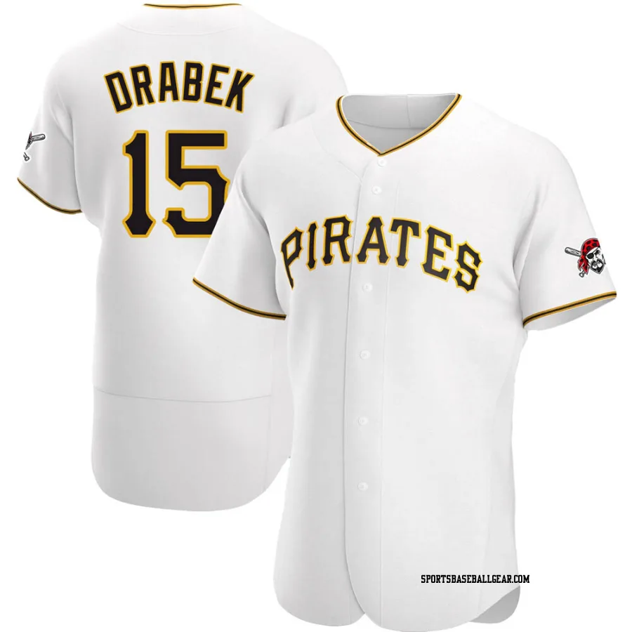 Doug Drabek Men's Pittsburgh Pirates White Authentic Home Jersey