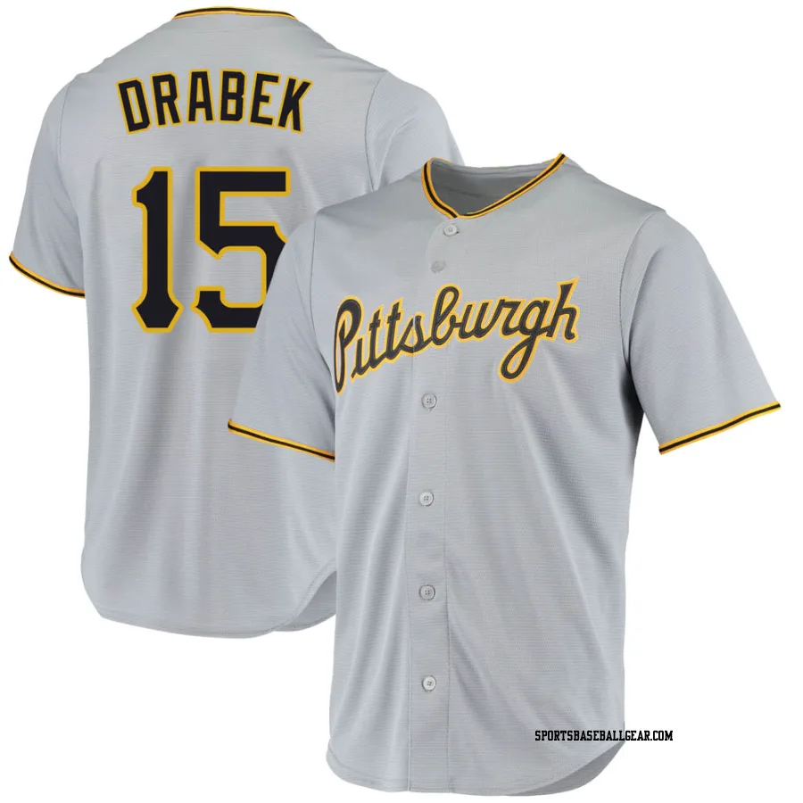 Doug Drabek Youth Pittsburgh Pirates Gray Replica Road Jersey