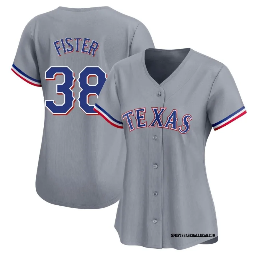 Doug Fister Women's Texas Rangers Gray Limited Away Jersey