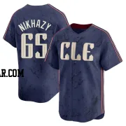 Doug Nikhazy Men's Cleveland Guardians Navy Limited 2024 City Connect Jersey