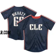 Doug Nikhazy Toddler Cleveland Guardians Navy Limited Preschool & 2024 City Connect Jersey