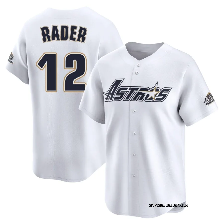 Doug Rader Men's Houston Astros White Limited Throwback Cooperstown Collection Jersey