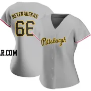 Dovydas Neverauskas Women's Pittsburgh Pirates Gray Replica Road Jersey