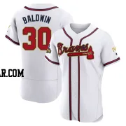 Drake Baldwin Men's Atlanta Braves Gold Authentic White 2022 Program Jersey